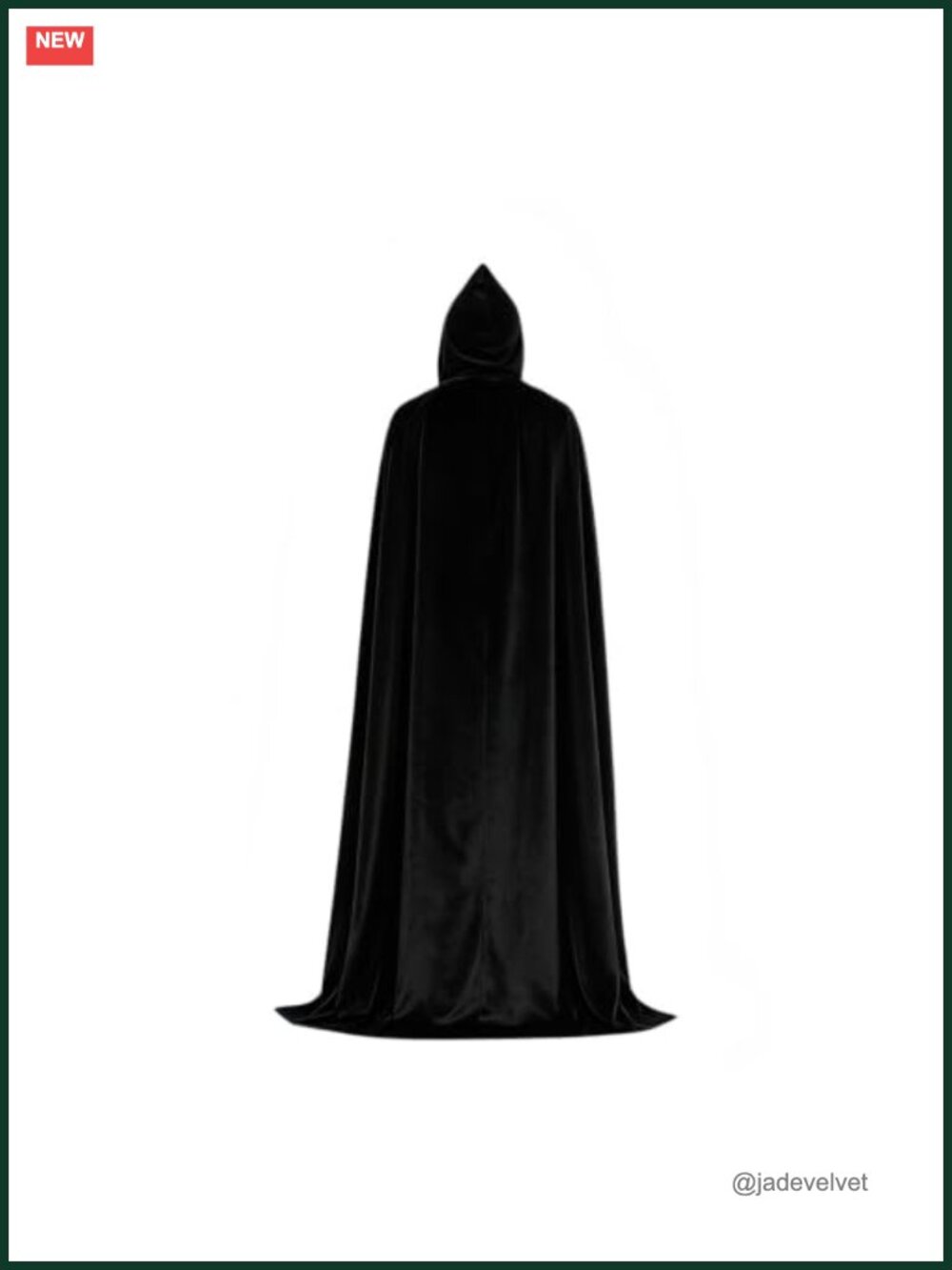 Satin Hooded Cape Adult Witch Vampire Cloak Halloween Costume